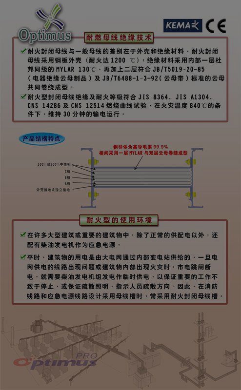 低壓耐火型母線